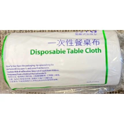 50pc Plastic Disposable Tablecloth Roll